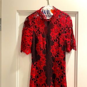 Alexis Red Lace Jumpsuit